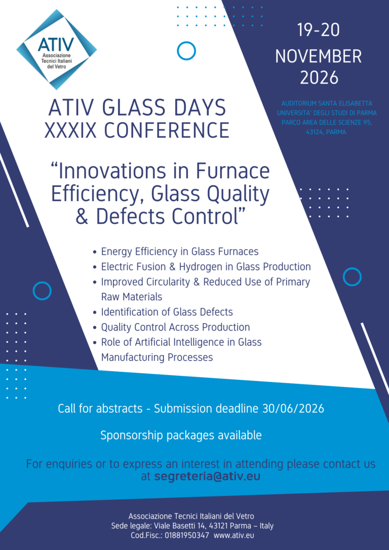 ATIV Glass Days – XXXIX Conference