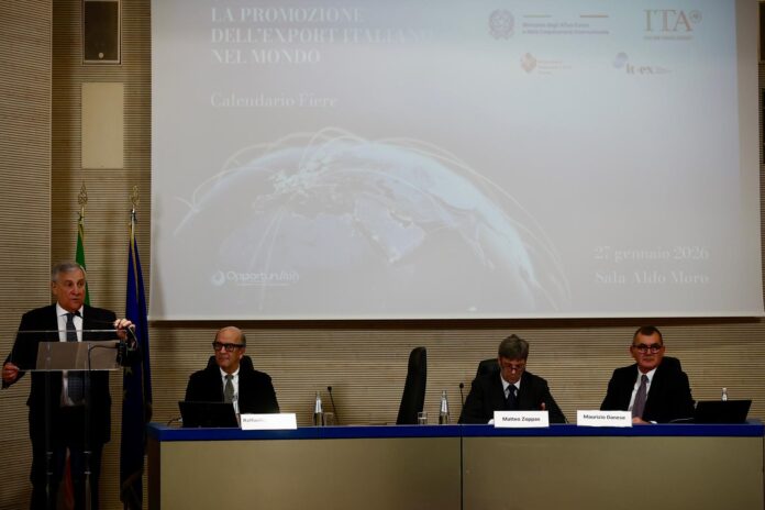 Tajani presenta la strategia export 2026